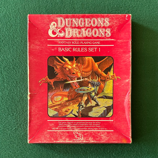 Vintage Dungeons & Dragons Box Set: Basic Rules Set 1 FIRST PRINTING W/ DICE