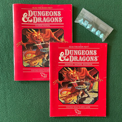 Vintage Dungeons & Dragons Box Set: Basic Rules Set 1 FIRST PRINTING W/ DICE