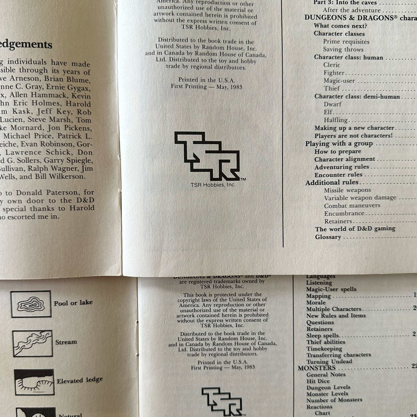 Vintage Dungeons & Dragons Box Set: Basic Rules Set 1 FIRST PRINTING W/ DICE