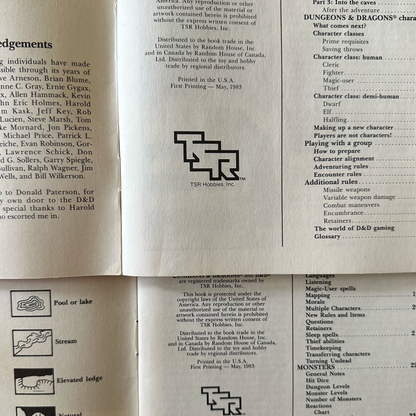 Vintage Dungeons & Dragons Box Set: Basic Rules Set 1 FIRST PRINTING W/ DICE