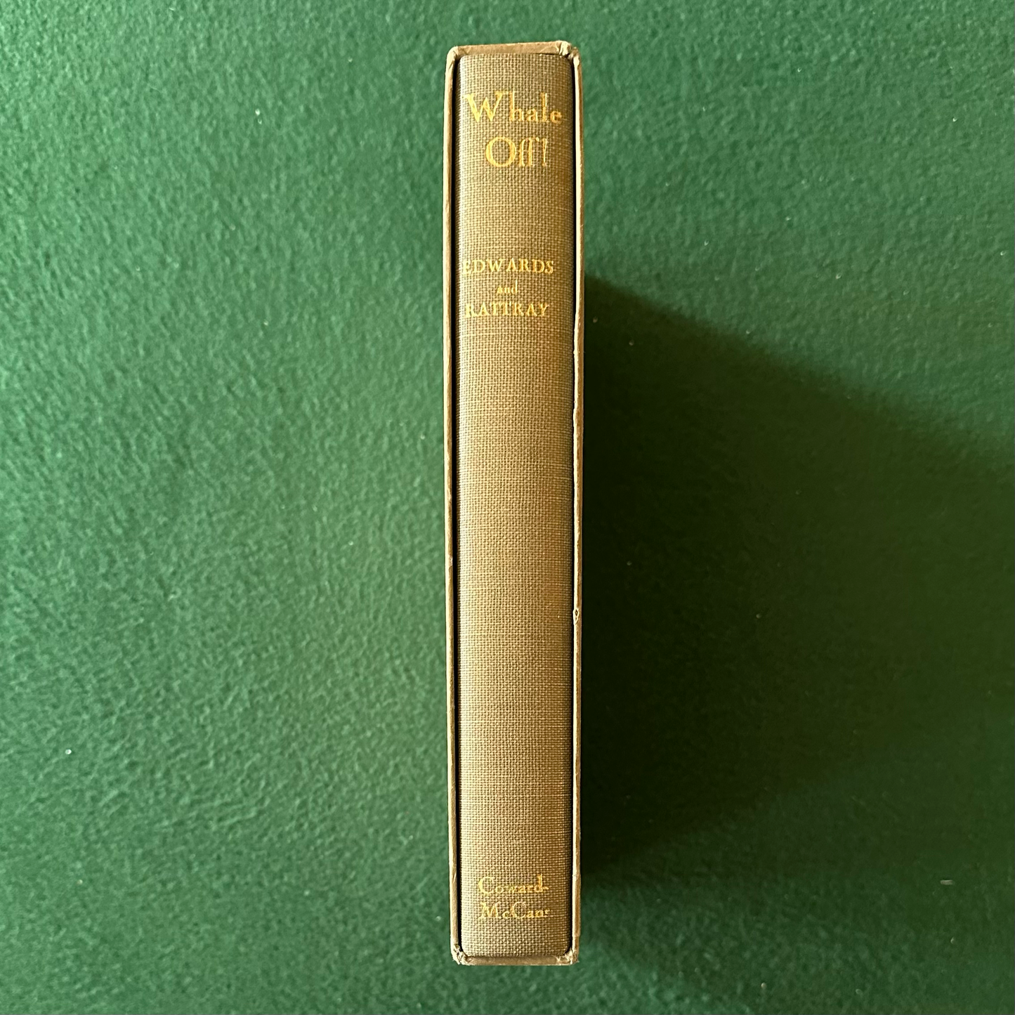 Vintage Non-Fiction Hardback: Everett J Edwards and Jeanette Edwards Rattray - "Whale Off!" SIGNED EDITION