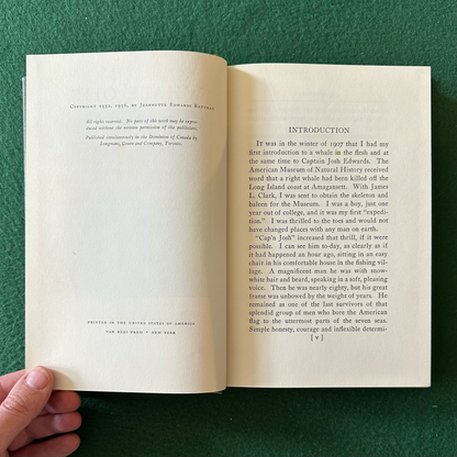 Vintage Non-Fiction Hardback: Everett J Edwards and Jeanette Edwards Rattray - "Whale Off!" SIGNED EDITION