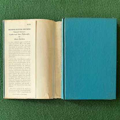 Vintage Non-Fiction Hardback: Albert Bachem - Beyond Matter and Mind FIRST EDITION