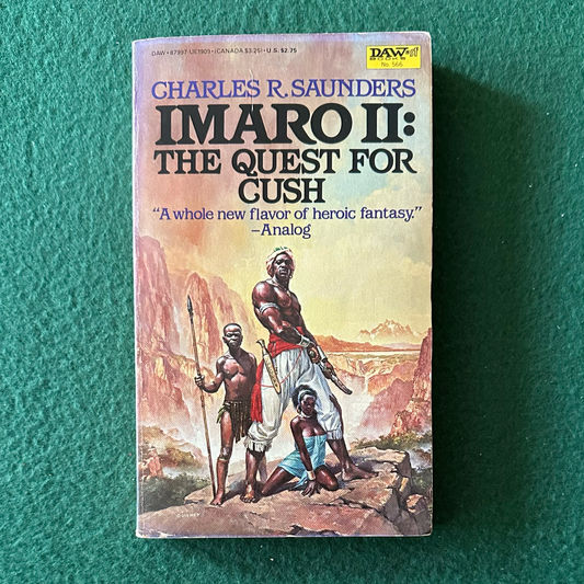 Vintage Fantasy Paperback: Charles R Saunders - Imaro II: The Quest for Cush FIRST PRINT