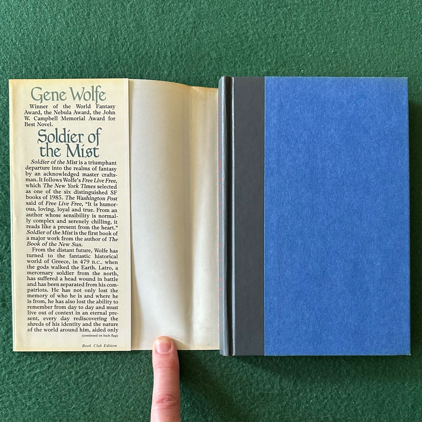 Vintage Fantasy Hardback: Gene Wolfe - Soldier of the Mist BCE