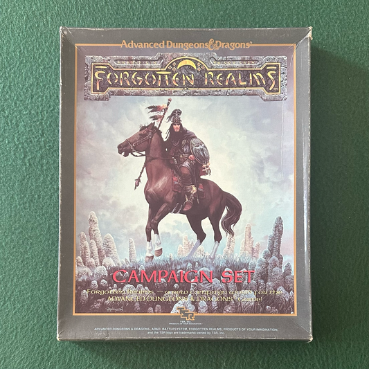 Vintage Advanced Dungeons & Dragons Box Set: Forgotten Realms Campaign Set 1e COMPLETE