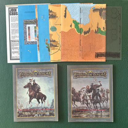 Vintage Advanced Dungeons & Dragons Box Set: Forgotten Realms Campaign Set 1e COMPLETE