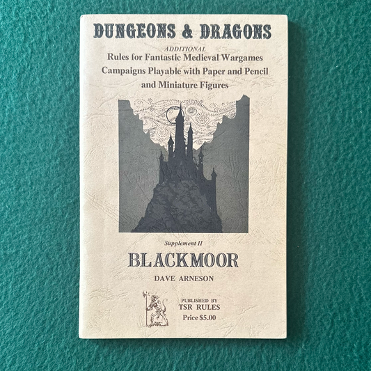 Vintage Dungeons & Dragons Supplement: Dave Arneson - Blackmoor FIRST PRINTING