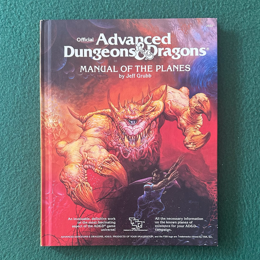 Vintage Advanced Dungeons & Dragons Accessory: Jeff Grubb - Manual of the Planes FIRST PRINTING