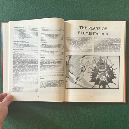 Vintage Advanced Dungeons & Dragons Accessory: Jeff Grubb - Manual of the Planes FIRST PRINTING