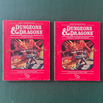 Vintage Dungeons & Dragons Accessory: Players Manual and DM's Rulebooks FIRST PRINTS NO BOX