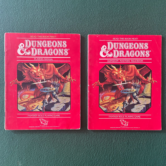 Vintage Dungeons & Dragons Accessory: Players Manual and DM's Rulebooks FIRST PRINTS NO BOX