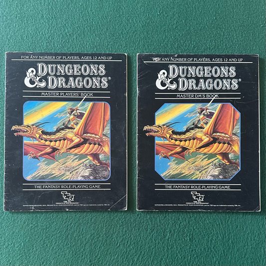 Vintage Dungeons & Dragons Accessory: Master Players' and DM's Books FIRST PRINTS NO BOX
