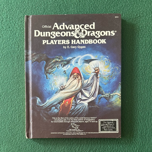 Vintage Advanced Dungeons & Dragons Handbook: Players Handbook SIXTH PRINTING