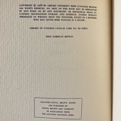 Vintage Poetry Paperback: Margaret Atwood - The Animals in That Country FIRST EDITION