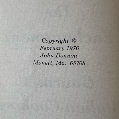 Vintage Cookbook Hardback: Chef John Donnini - Enhancement of Gourmet Italian Cooking
