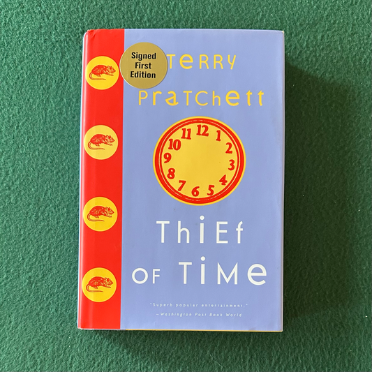 Vintage Fantasy Hardback: Terry Pratchett - The Thief of Time SIGNED FIRST EDITION