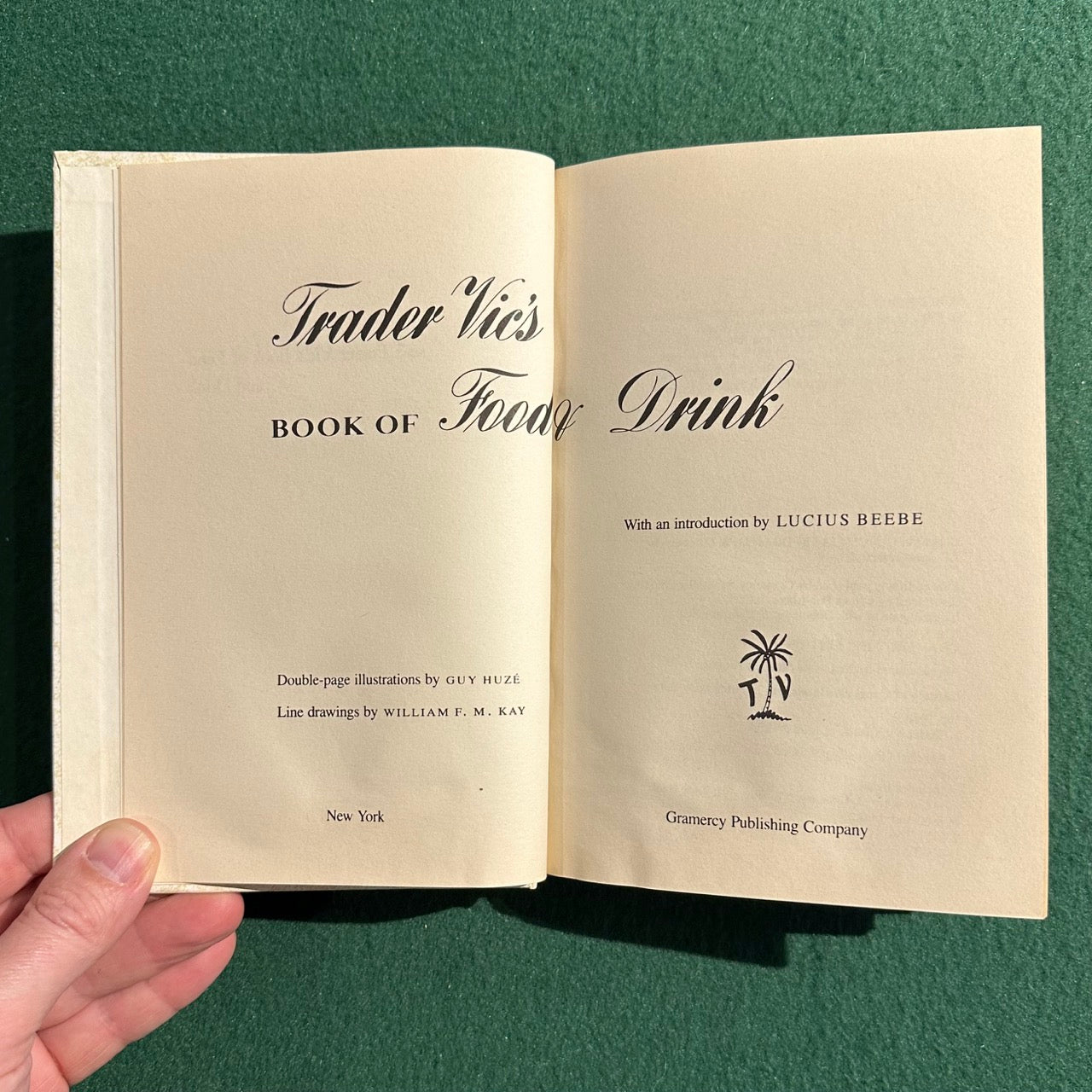 Vintage Cocktail Hardback: Trader Vic's Book of Food & Drink FIRST PRINT