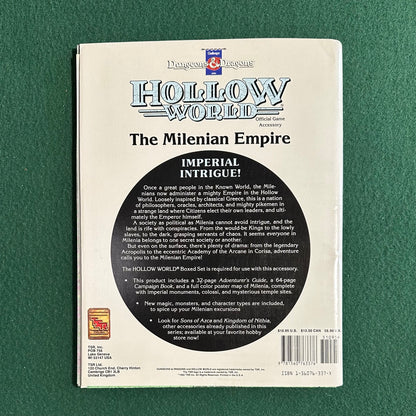 Vintage Dungeons & Dragons Supplement: Hollow World - The Milenian Empire COMPLETE