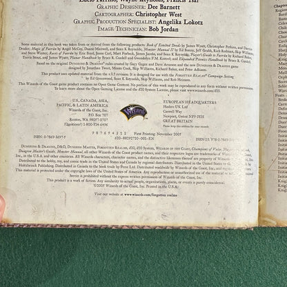 Dungeons & Dragons 3.5e Supplement: Forgotten Realms, Champions of Valor FIRST PRINTING