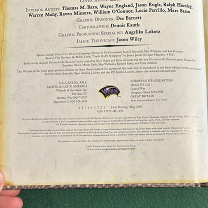 Dungeons & Dragons 3.5e Supplement: Forgotten Realms, Champions of Ruin FIRST PRINTING