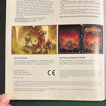 Dungeons & Dragons 5e Campaign Setting: Eberron - Rising from the Last War ALTERNATE COVER FIRST PRINTING