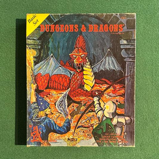 Vintage Dungeons & Dragons Box Set: "Holmes" Basic Set Lizard Logo FIRST PRINT COMPLETE