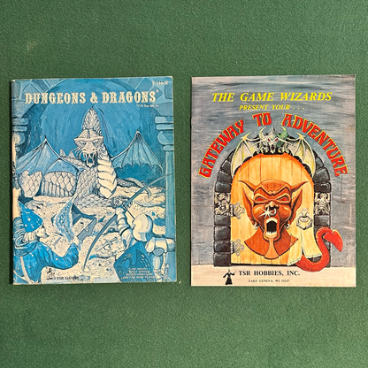 Vintage Dungeons & Dragons Box Set: "Holmes" Basic Set Lizard Logo FIRST PRINT COMPLETE