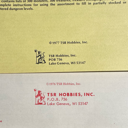 Vintage Dungeons & Dragons Box Set: "Holmes" Basic Set Lizard Logo FIRST PRINT COMPLETE