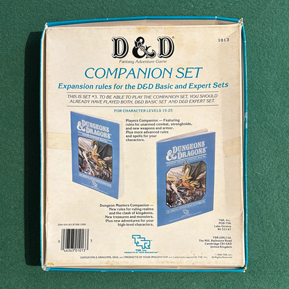 Vintage Dungeons & Dragons Accessory: Set 3: Companion Rules FIRST PRINT COMPLETE