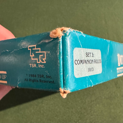 Vintage Dungeons & Dragons Accessory: Set 3: Companion Rules FIRST PRINT COMPLETE