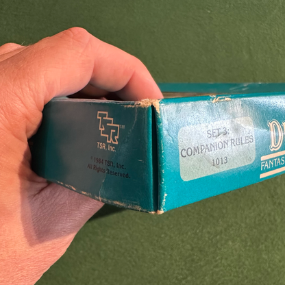 Vintage Dungeons & Dragons Accessory: Set 3: Companion Rules FIRST PRINT COMPLETE