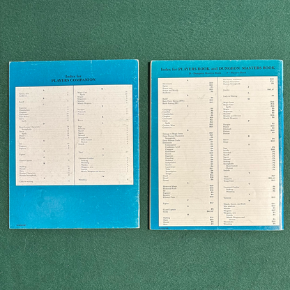 Vintage Dungeons & Dragons Accessory: Set 3: Companion Rules FIRST PRINT COMPLETE