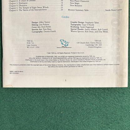 Vintage Dungeons & Dragons Adventure: Hollow World - Nightstorm