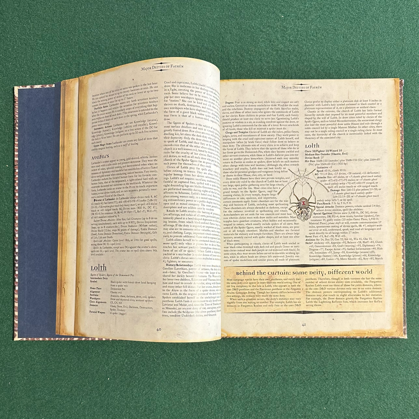 Vintage Dungeons & Dragons 3.5e Accessory: Forgotten Realms - Faiths and Pantheons FIRST PRINTING