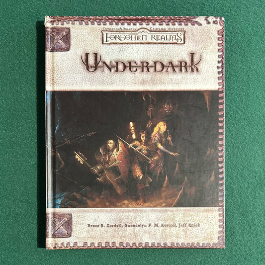 Vintage Dungeons & Dragons 3.5e Accessory: Forgotten Realms - Underdark FIRST PRINTING