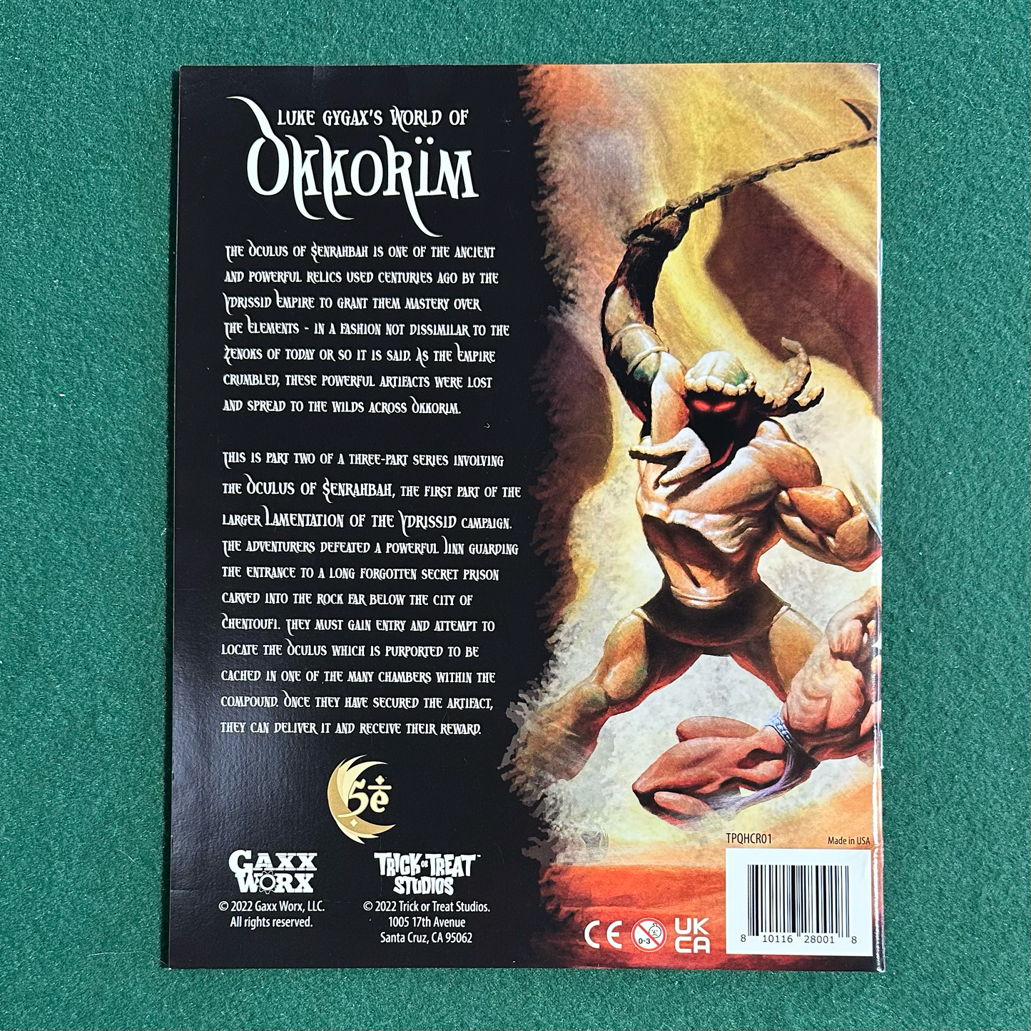 Dungeons & Dragons 5e Adventure Paperback: Luke Gygax's World of Okkorim - The Heart of Chentoufi