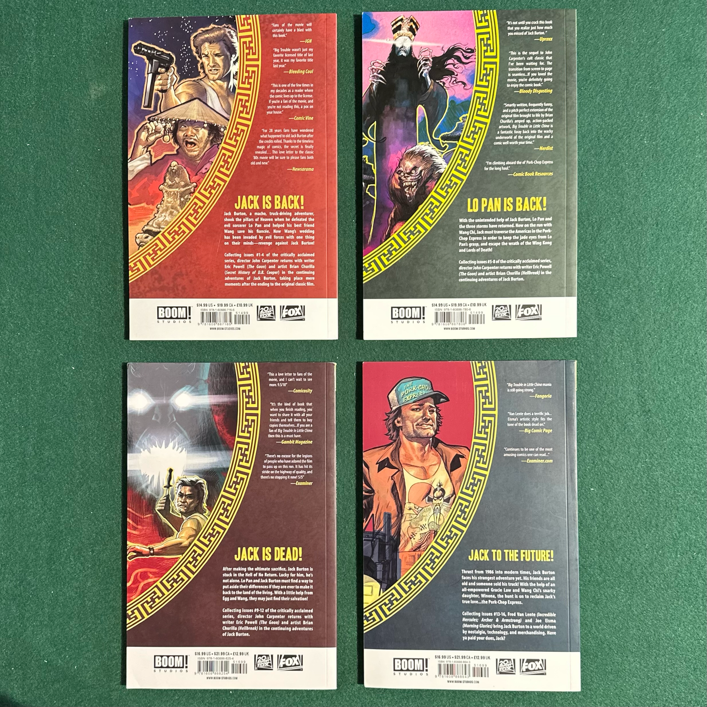 Graphic Novel Paperbacks: Big Trouble in Little China, Parts 1-4 FIRST/SECOND PRINTS