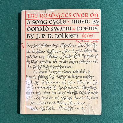 Vintage Fantasy Hardback: JRR Tolkien and Donald Swann - The Road Goes Ever On THIRD PRINTING
