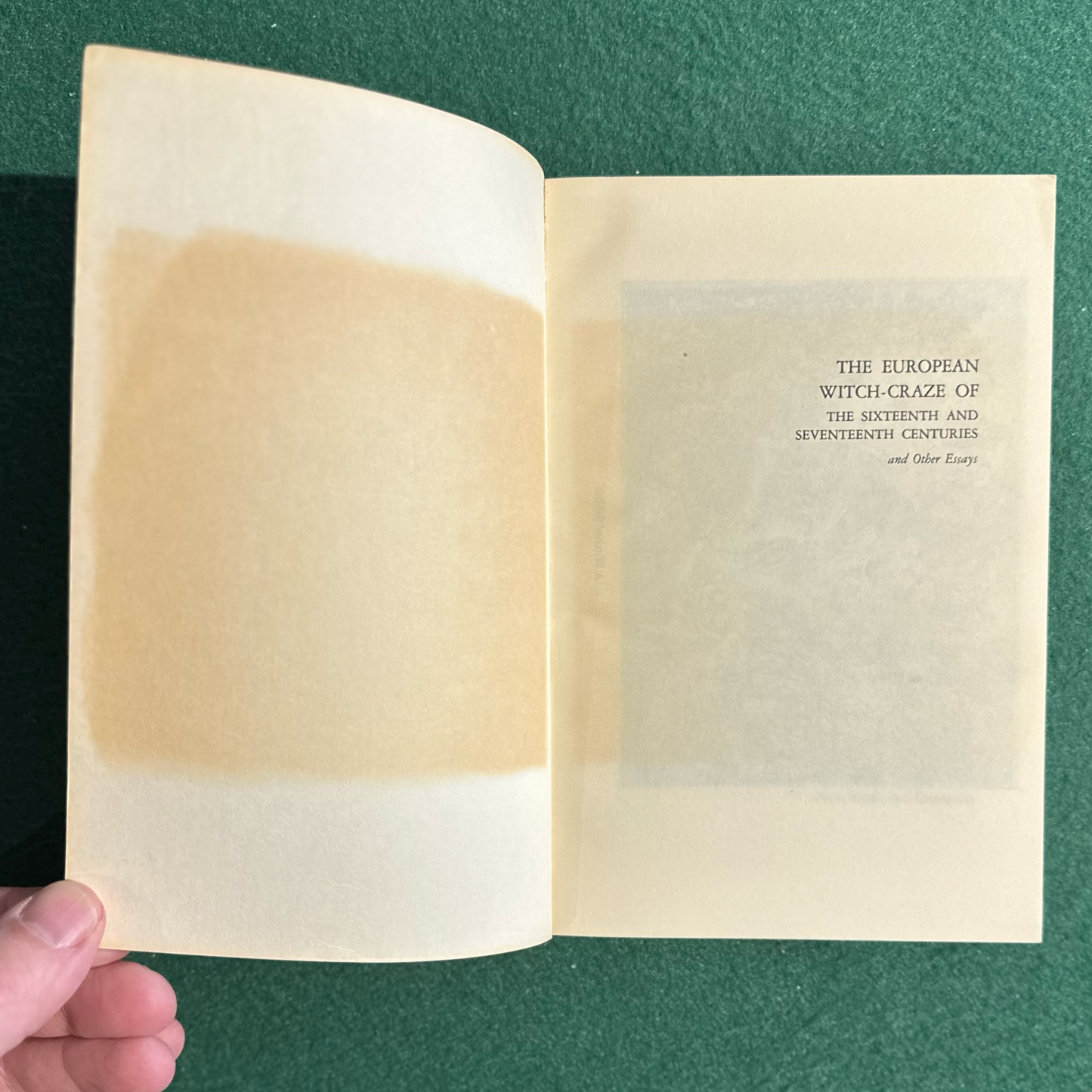 Vintage Non-Fiction Paperback: H R Trevor-Roper - The European Witch-Craze