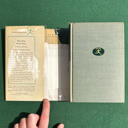 Vintage Fiction Hardback: Herman Melville - Moby Dick or The Whale, Illustrated by Rockwell Kent MODERN LIBRARY FIRST EDITION