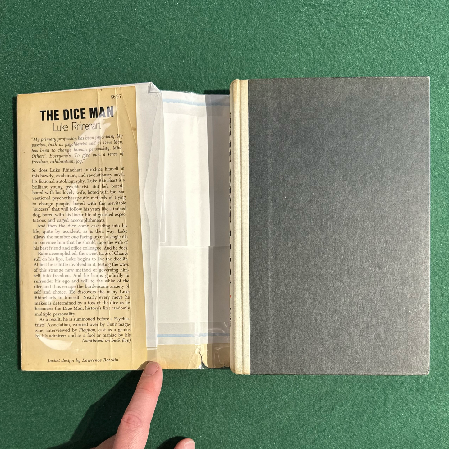 Vintage Fiction Hardback: Luke Rhinehart - The Dice Man FIRST EDITION