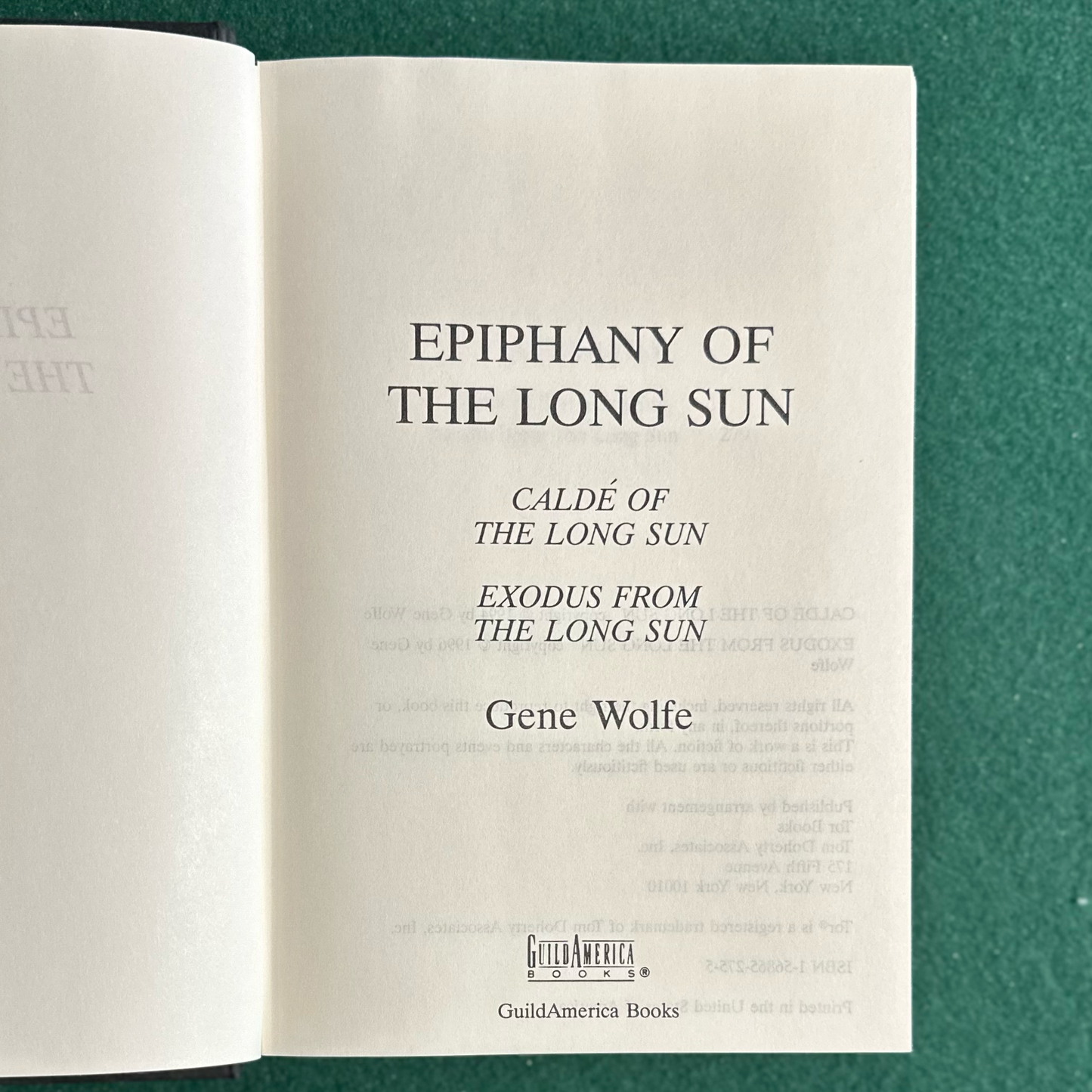 Vintage Fantasy Hardback: Gene Wolfe - Epiphany of the Long Sun