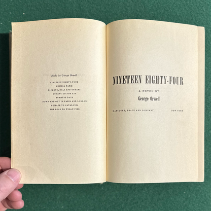 Vintage Fiction Hardback: George Orwell - Nineteen Eighty-Four EARLY REPRINT