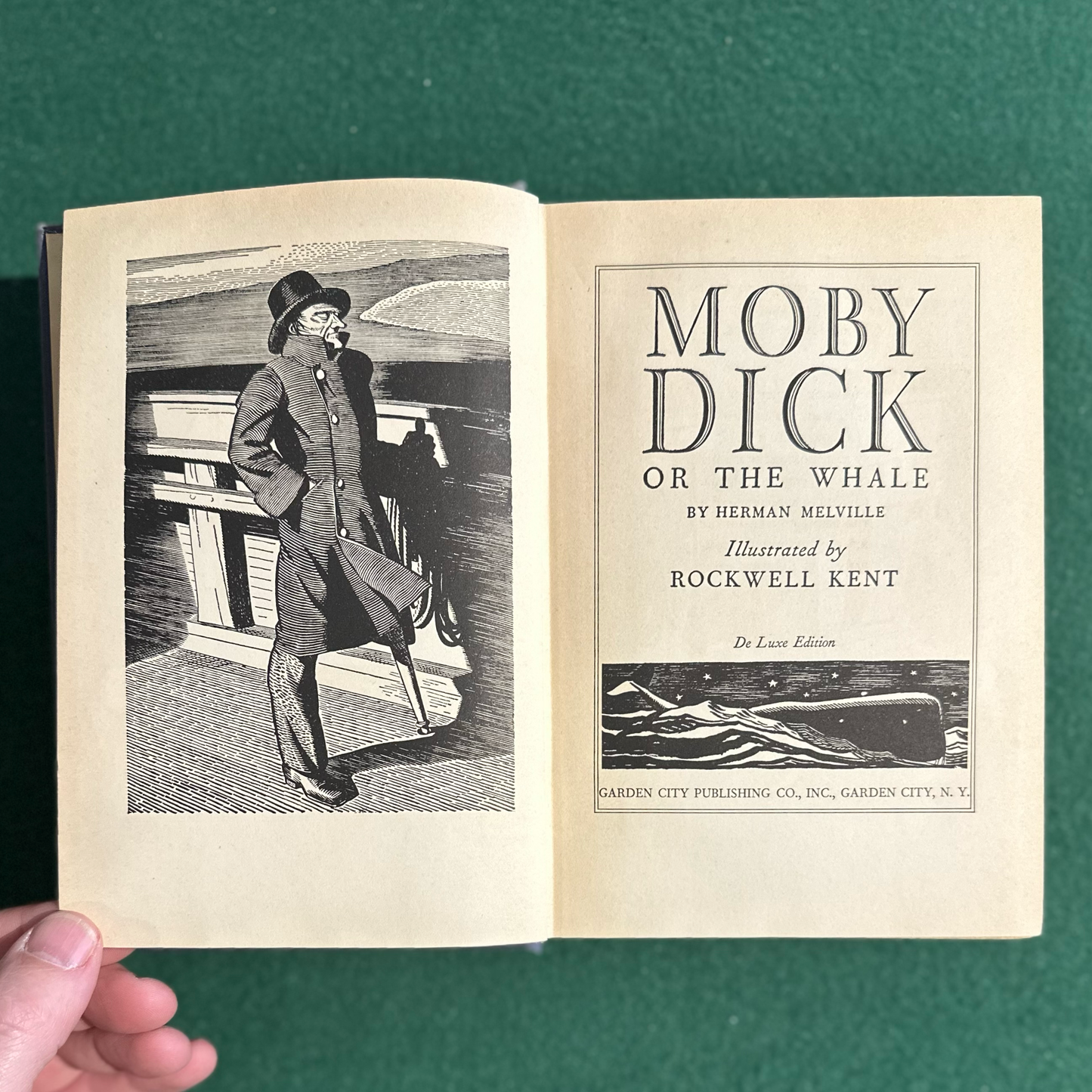 Vintage Fiction Hardback: Herman Melville - Moby Dick or The Whale, Illustrated by Rockwell Kent 1937