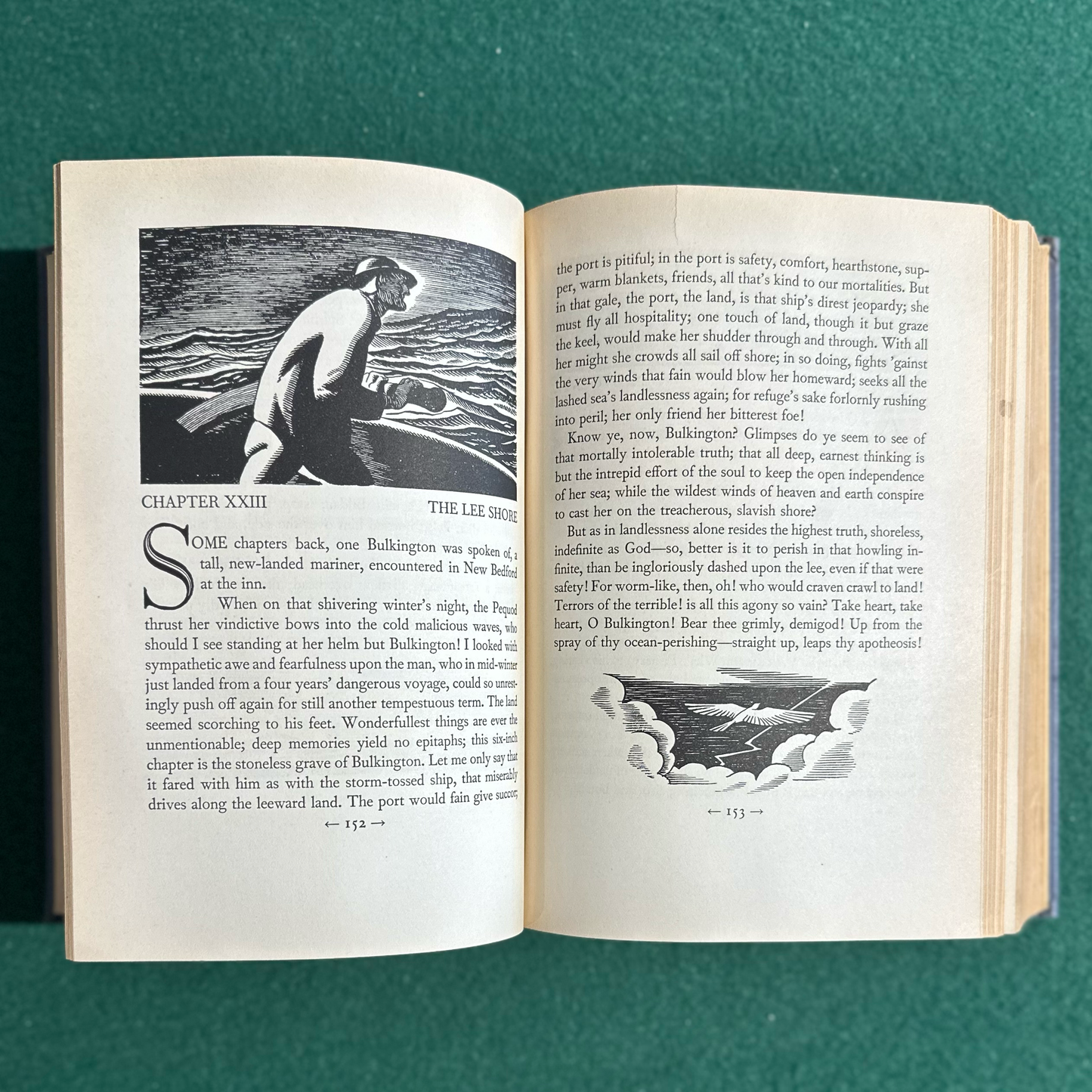 Vintage Fiction Hardback: Herman Melville - Moby Dick or The Whale, Illustrated by Rockwell Kent 1937
