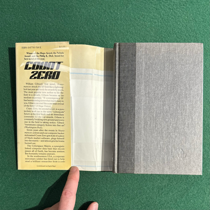 Vintage Sci-Fi Hardback: William Gibson - Count Zero FIRST EDITION