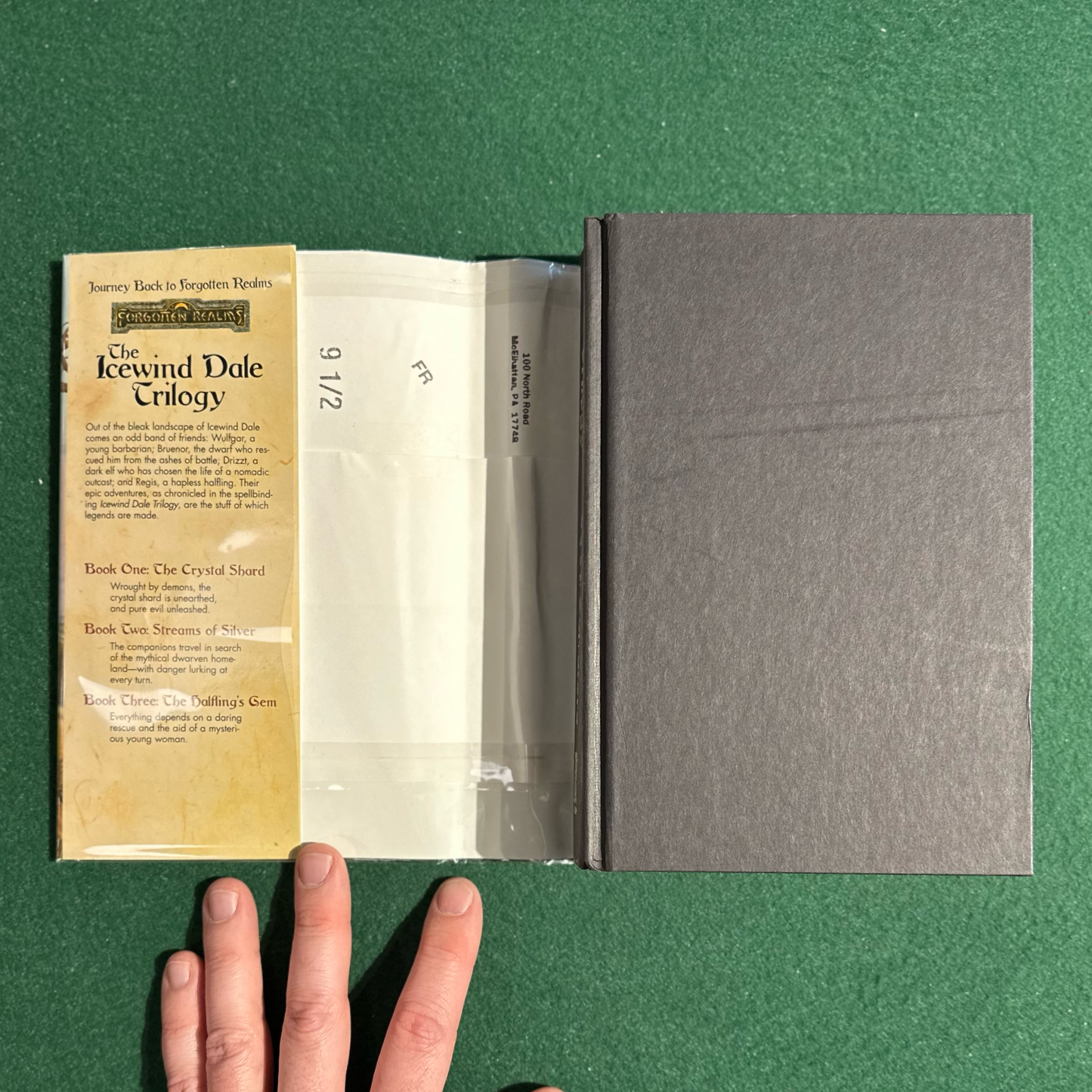 Vintage Fantasy Hardback: RA Salvatore - The Icewind Dale Trilogy SIGNED FIRST SFBC EDITION