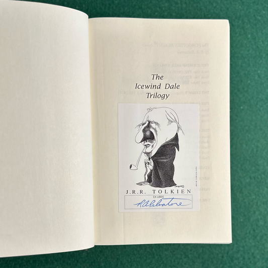 Vintage Fantasy Hardback: RA Salvatore - The Icewind Dale Trilogy SIGNED FIRST SFBC EDITION