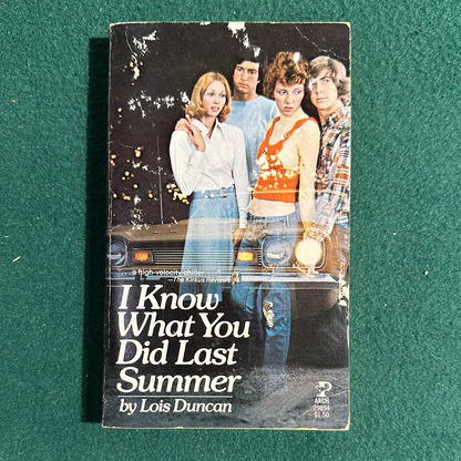 Vintage Horror Paperback: Lois Duncan - I Know What You Did Last Summer FOURTH PRINTING